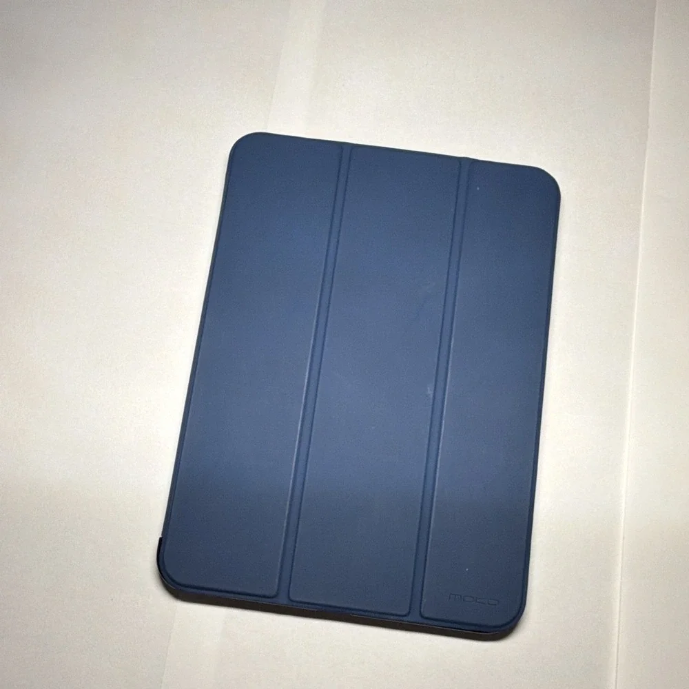 MoKo Blue Folding Folio Tablet Case Cover with Camera Cutout